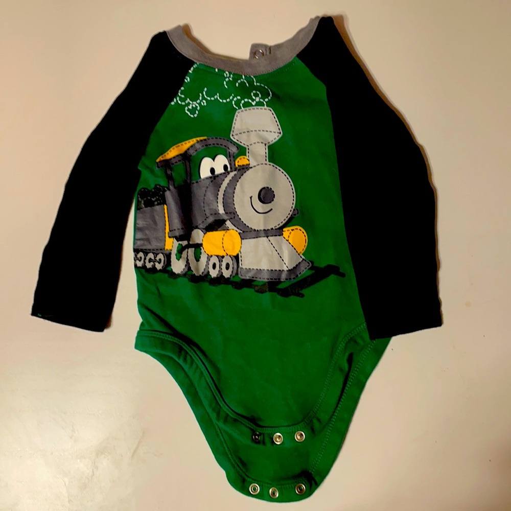 Green and blue 18 month body suit onesie